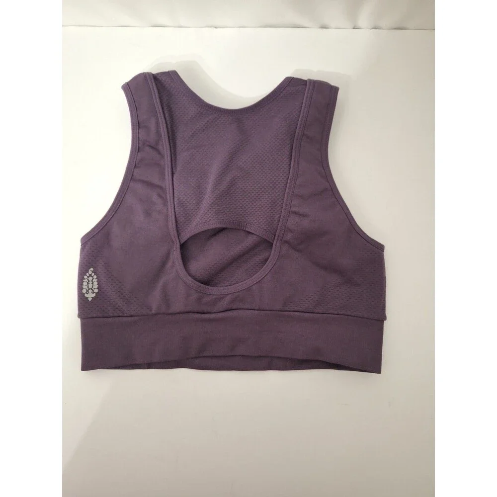 Free People FP Movement Every Single Time Black Sports Bra Sz XS/S Activewear